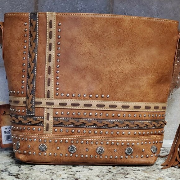 Montana West Other - Conceal Carry Hobo Brown (MW762G-918BR)